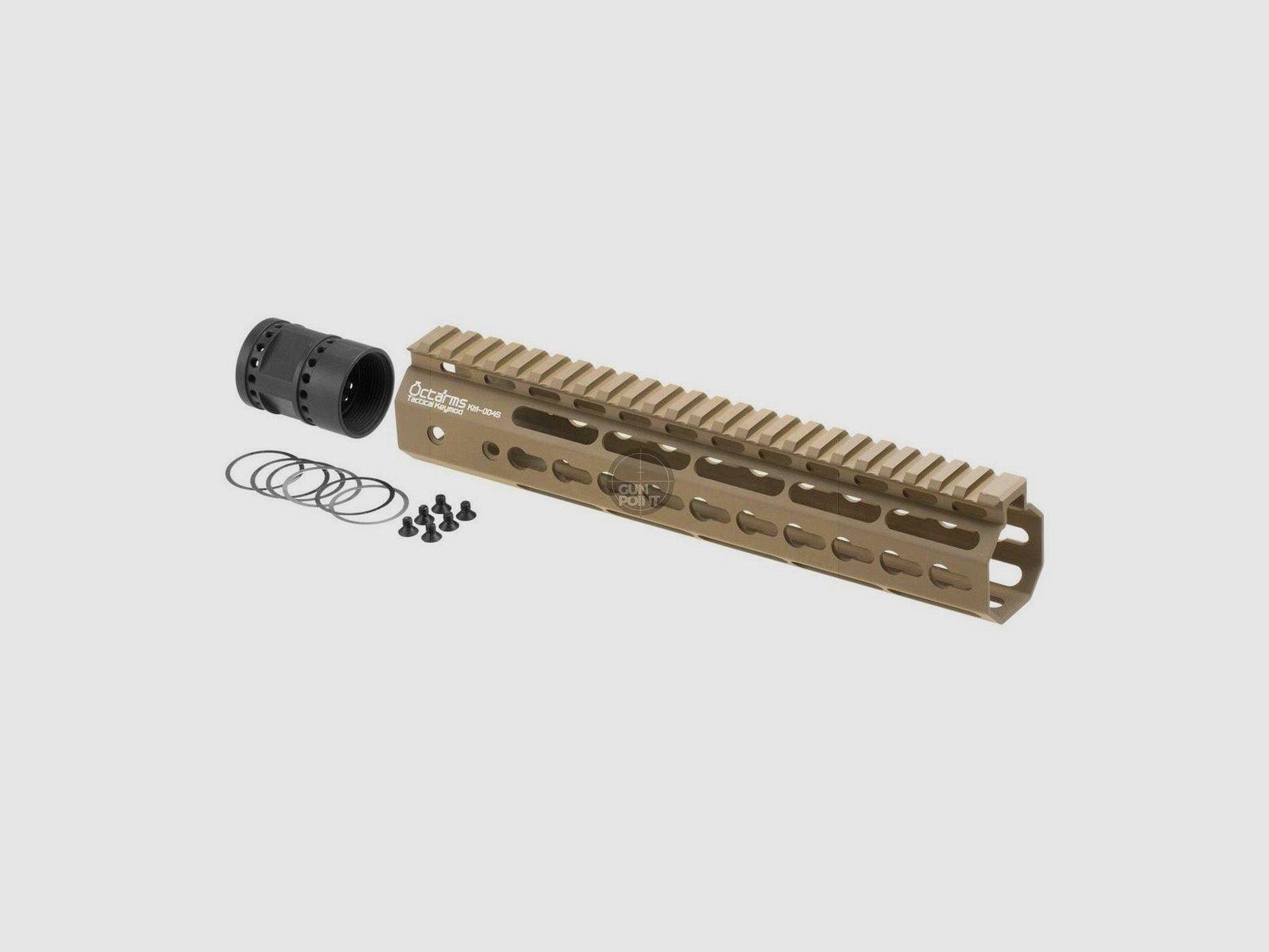 Ares 10 Inch Keymod Handguard Set-Desert