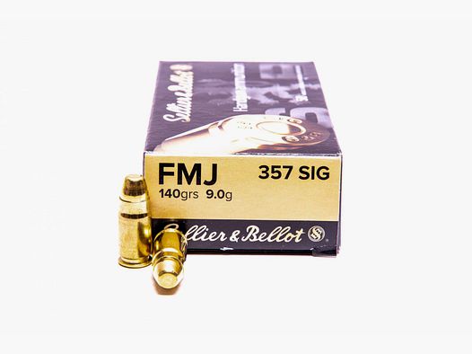 Pistolenpatronen Sellier & Bellot 357 SIG FMJ