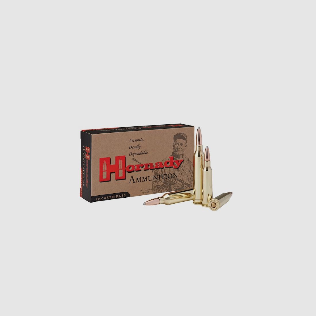 Hornady Custom .250 Savage 100GR InterLock SP 20 Patronen