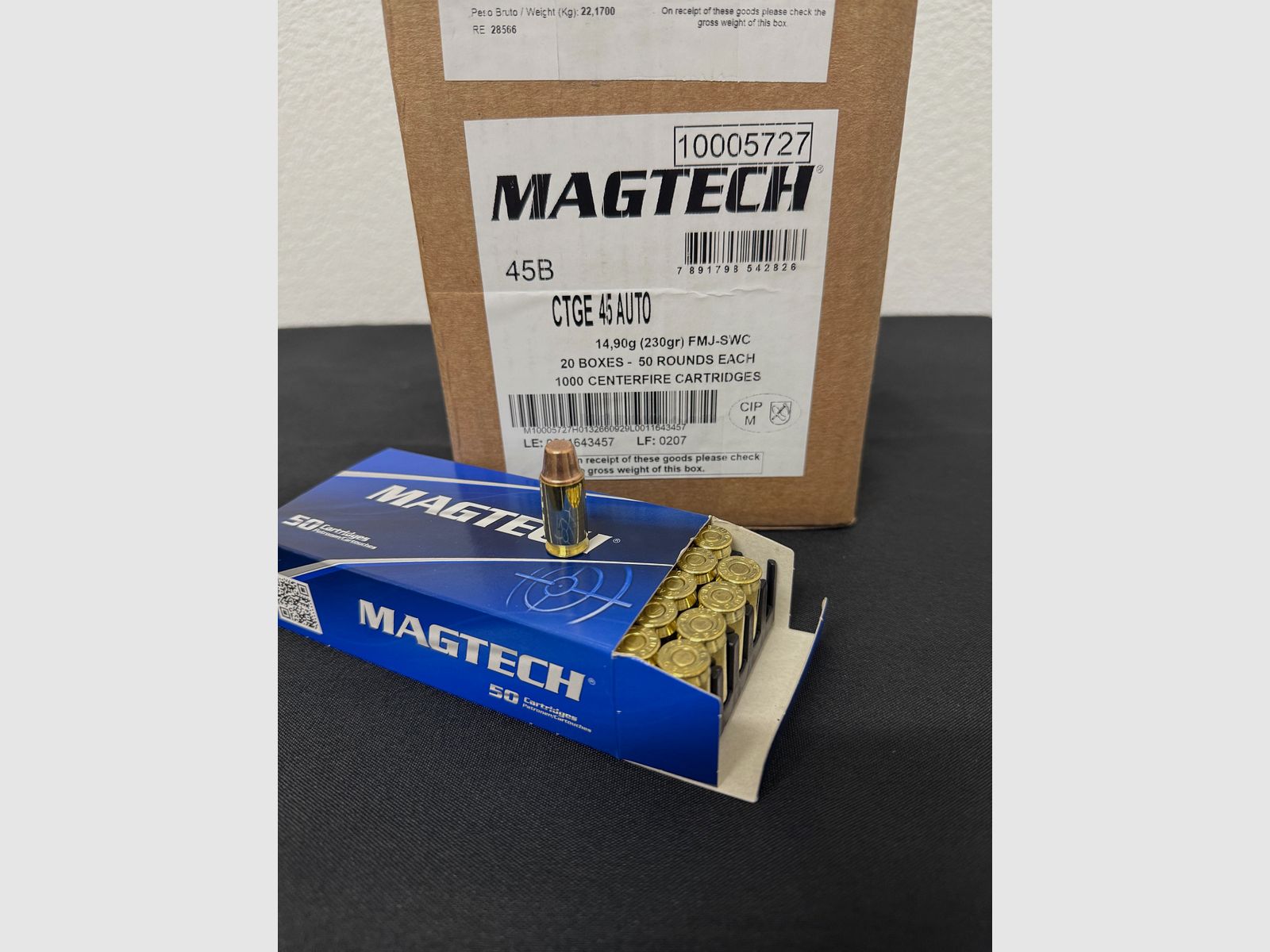 Magtech . 45Auto FMJ-SWC 230gr.