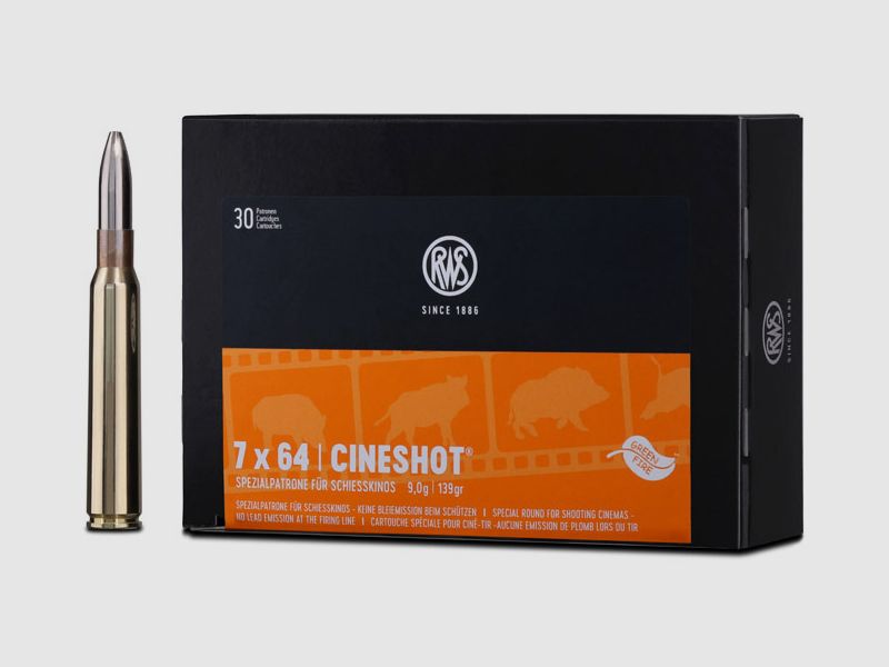 RWS 7x64 Cineshot 9,0g - 139gr 30er Pck.