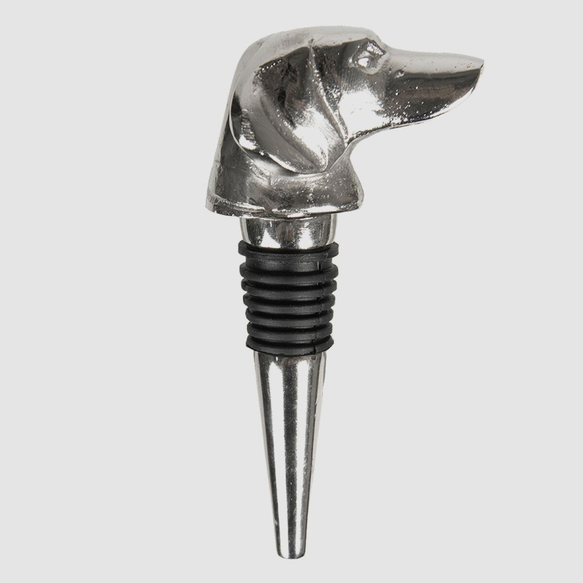 Lovergreen Accessoires Motiv Hundekopf als Weinkorken aus Metall
