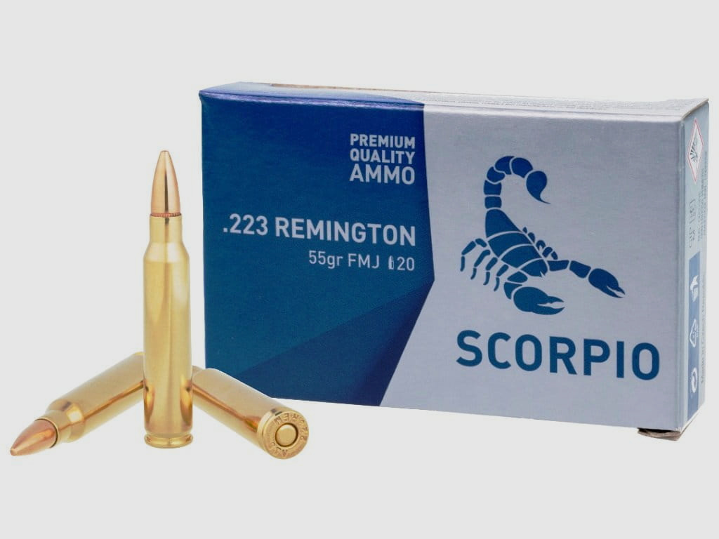 SCORPIO .223 Rem. FMJ BT 55 gr. 20 pz.