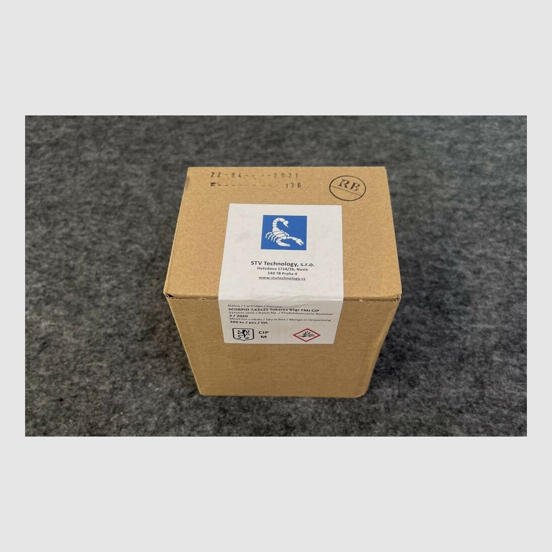 STV 7,62x25 Tokarev STV Surplus FMJ 5,5gr - 200Stk
