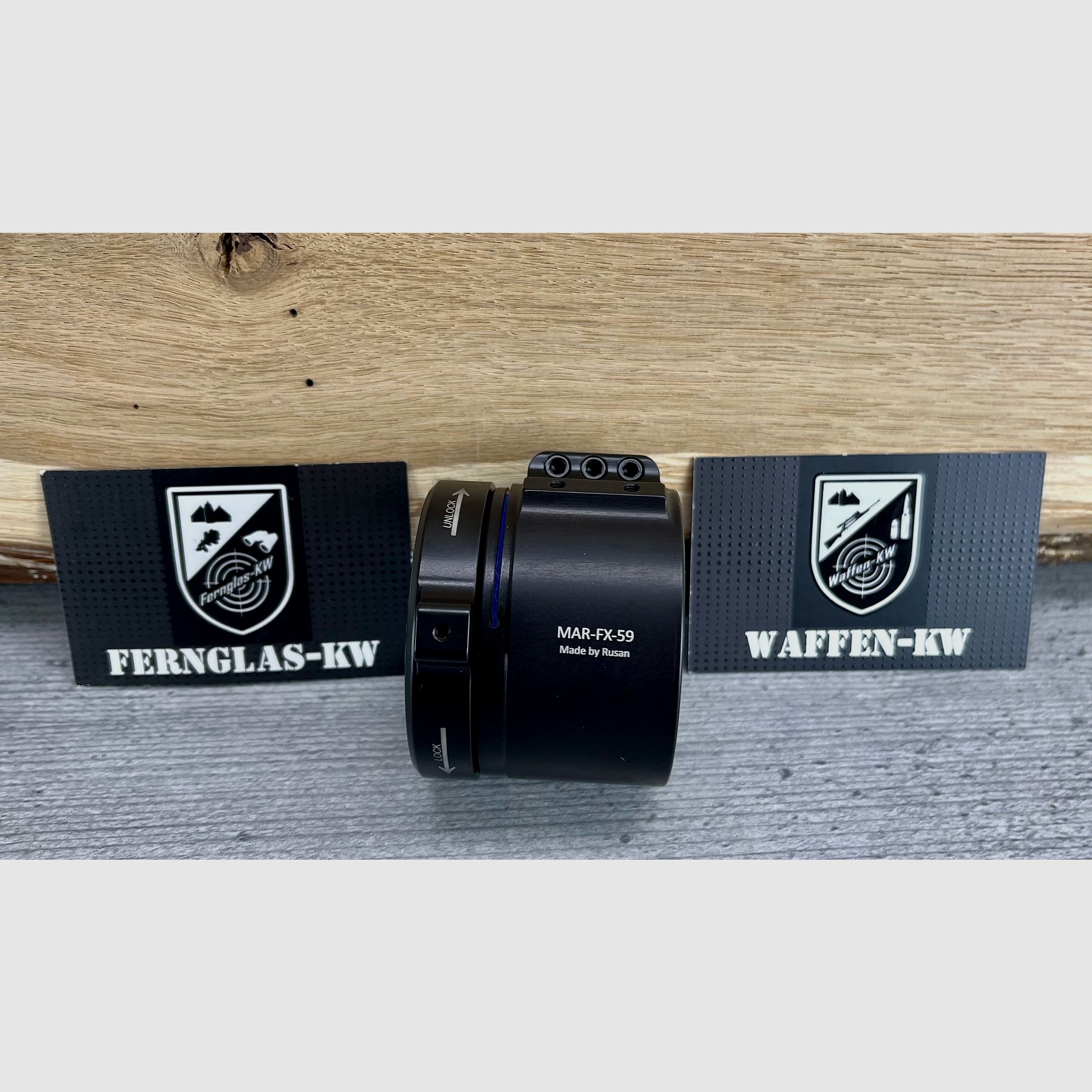 Adaptador modular Rusan MAR-FX-59 de 59 mm con rosca triple