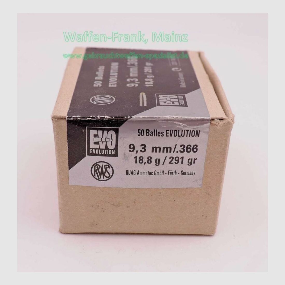 RWS (WZd.Fa.Rottweil) Büchsengeschosse 9,3mm (.366)