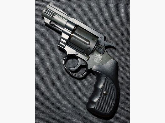 Smith & Wesson Grizzly revólver de detonación calibre 9mm R.K. niquelado (PTB 894) S&W Grizzly