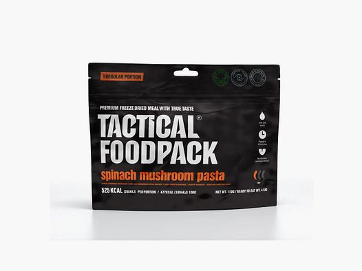 Tactical Foodpack Hoofdgerecht Champignon Pasta met Spinazie
