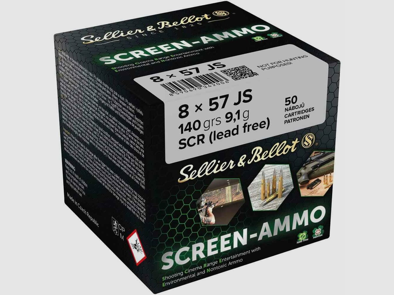 Sellier & Bellot 8x57JS Screen Ammo 140grs / 9,1g