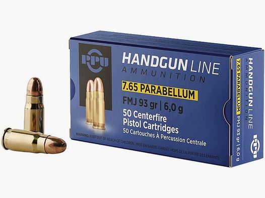 Prvi Partizan FMJ 93 grs - 50 pièces