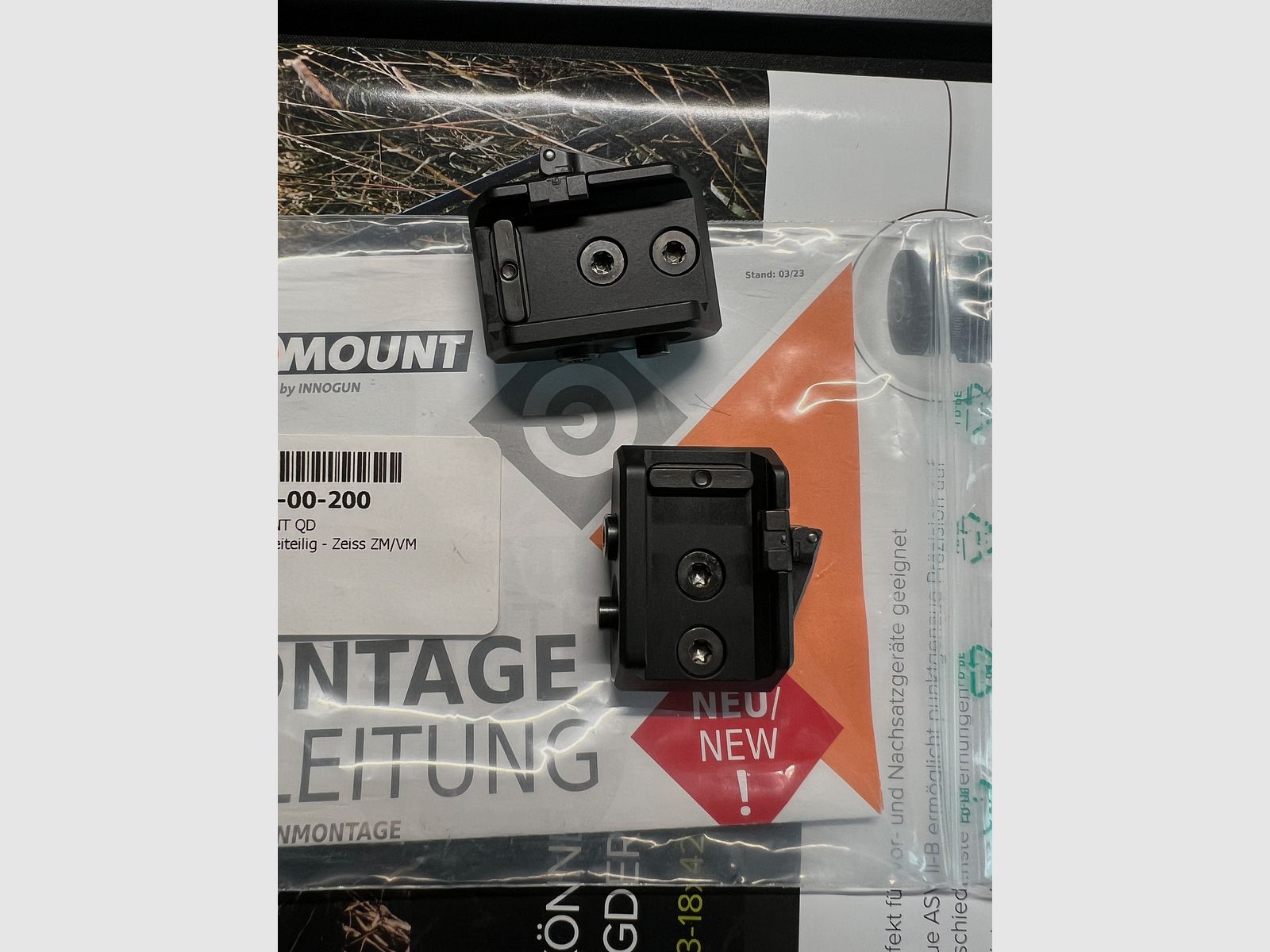 INNOMOUNT QD for Weaver/Picatinny - two-part - Zeiss ZM/VM