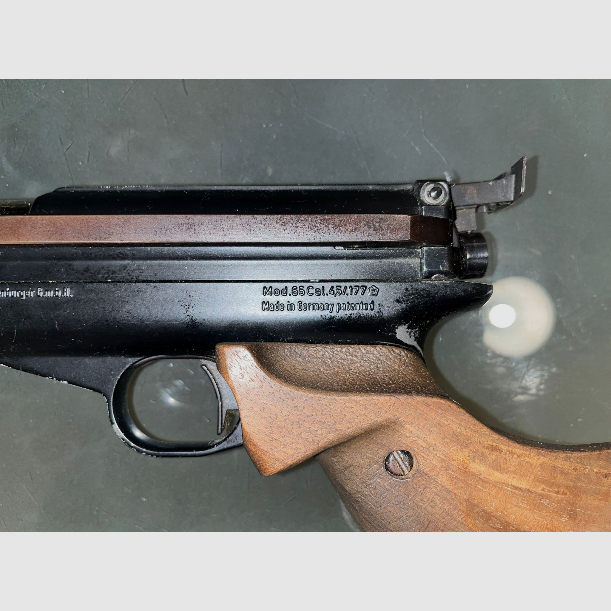 Feinwerkbau Mod. 65 4,5/.177, Federdruck / Seitenspanner