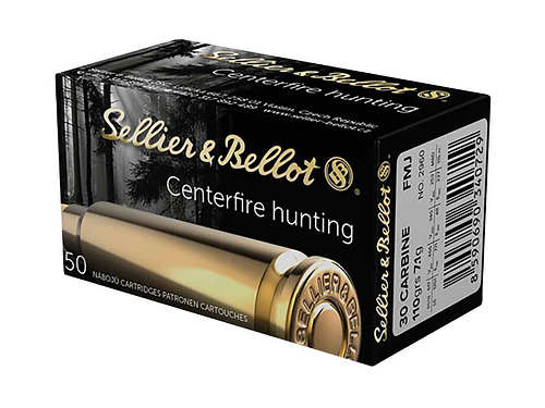 Sellier&Bellot – .30 CARBINE FMJ – 110 GRS / 50Stk.