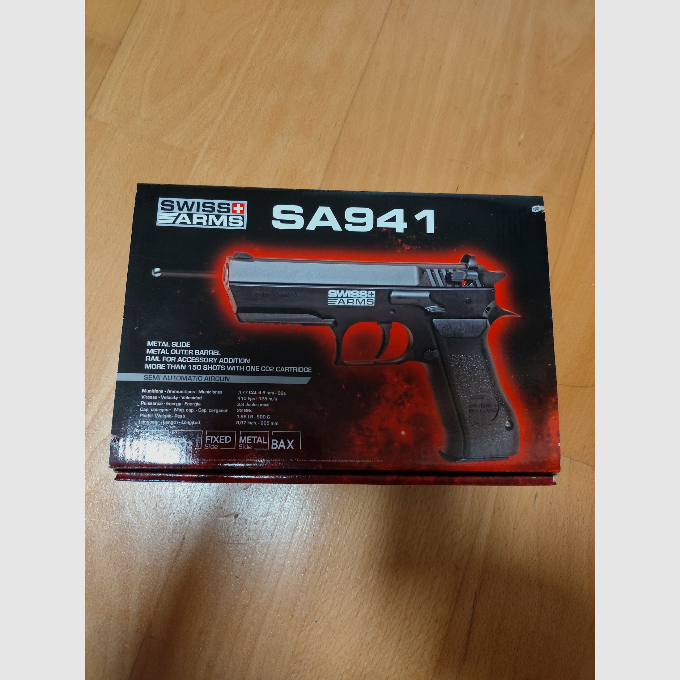 Pistola ad aria compressa CO2 Swiss Arms SA 941 cal. 4,5mm BB