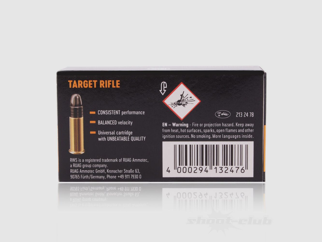 RWS Target Rifle LRN 40grs 50St .22lr