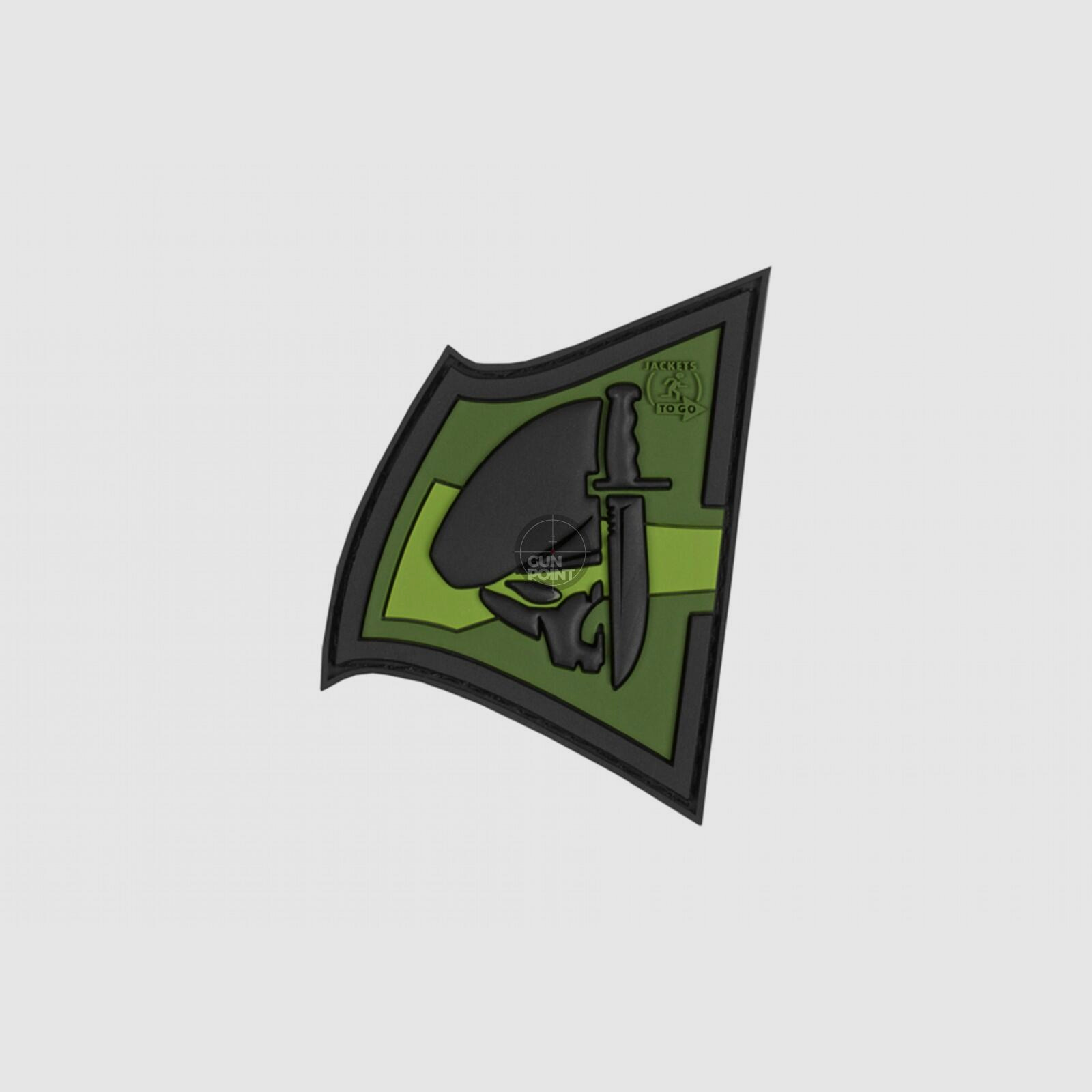 Rebel Skull Rubber Patch