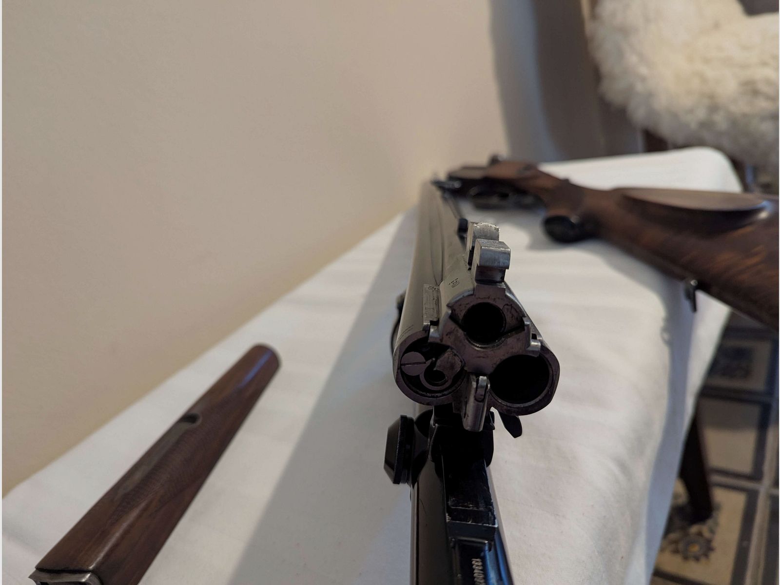 Drilling Suhl 6.5 x 57R 16/70 single barrel .22 Magnum