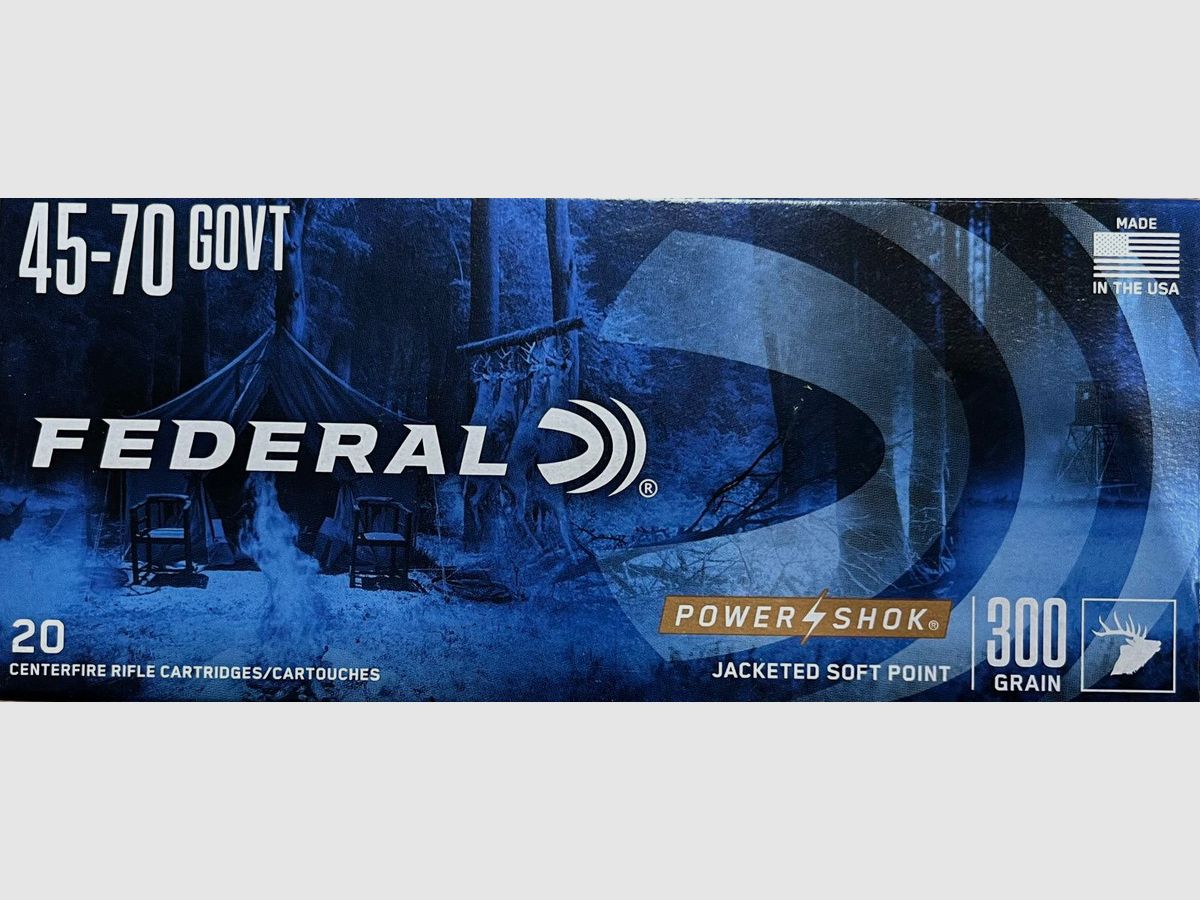 Federal PowerShok 45-70 GOVT 300grs - 20 Schuss
