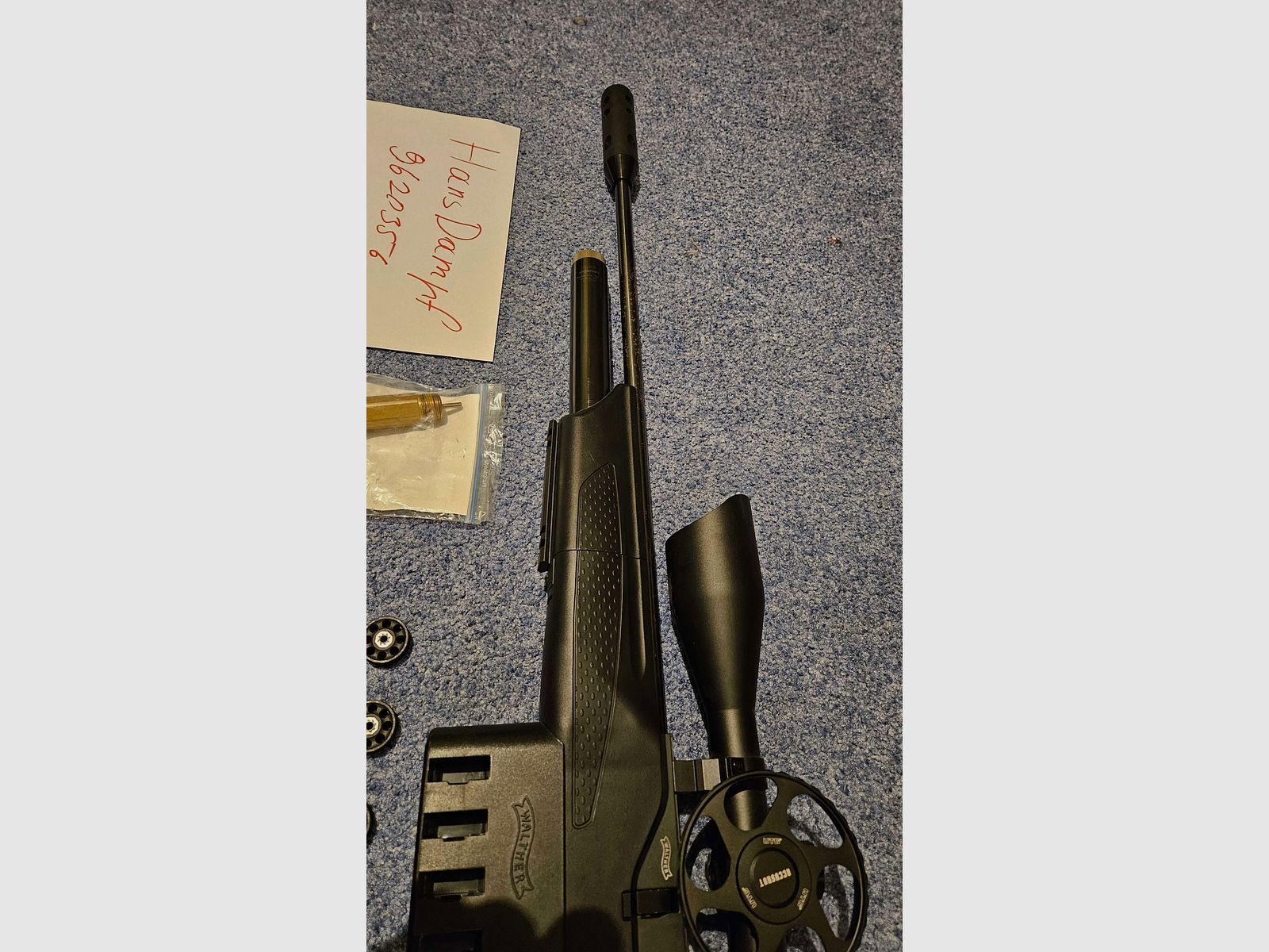 Set di fucile ad aria compressa Walther Dominator 1250FT per il tiro di campagna