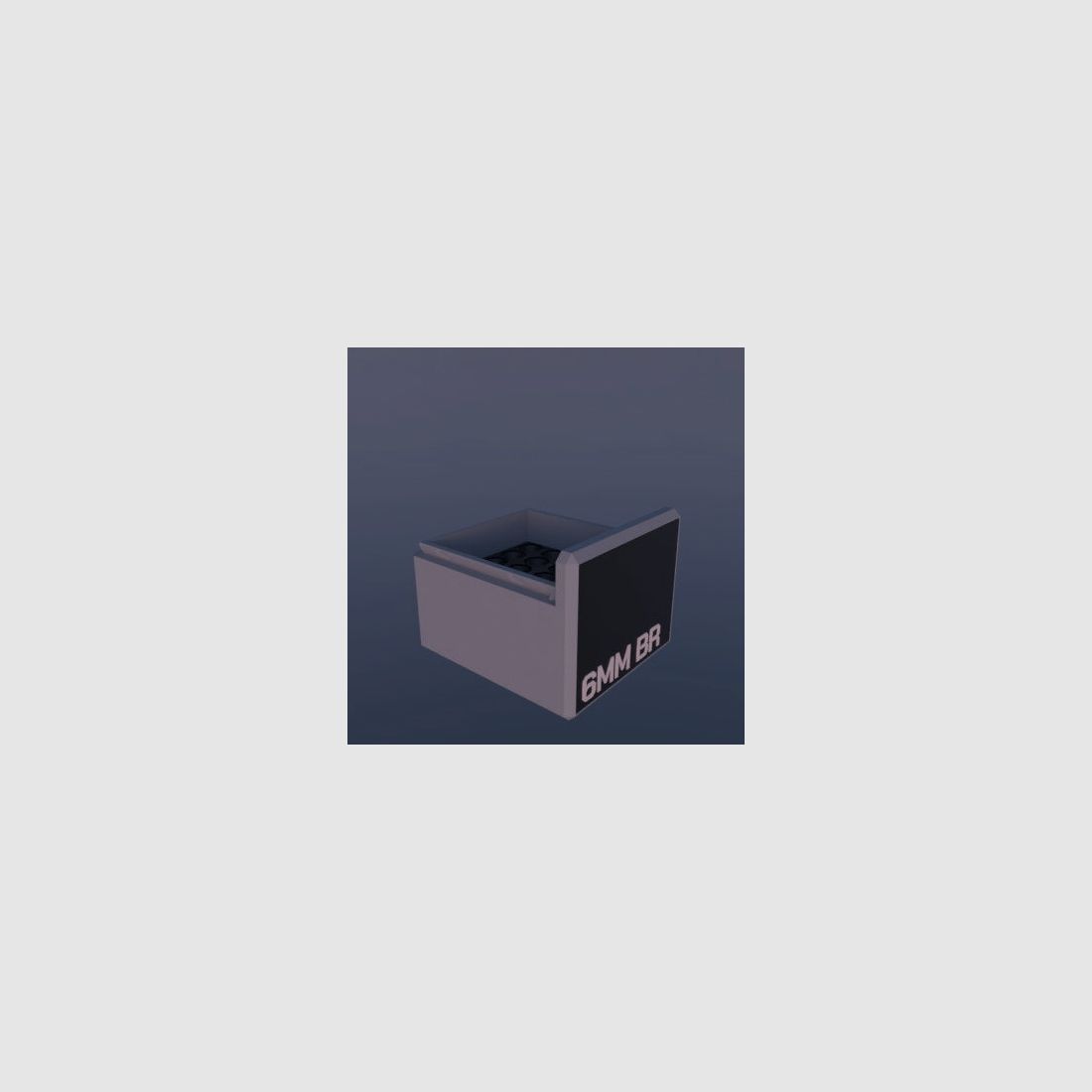 Filamelt Munitionsbox / 6mm BR Norma / ‘Schiebedeckel’ / Patronenbox, Ammo Box