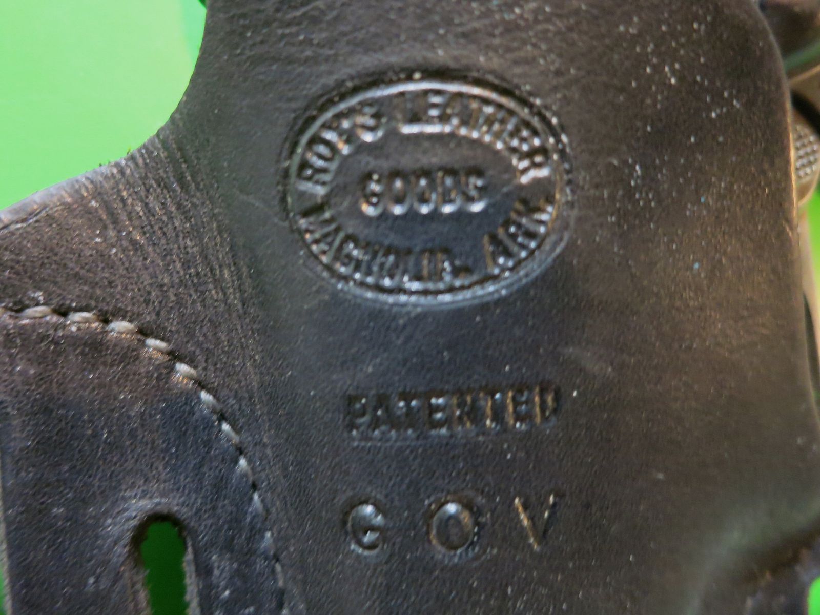 Pistolen-Holster Roy's Leathergoods Inc. (Roy Baker), z. B. 1911er, Hüftholster verdecktes Tragen