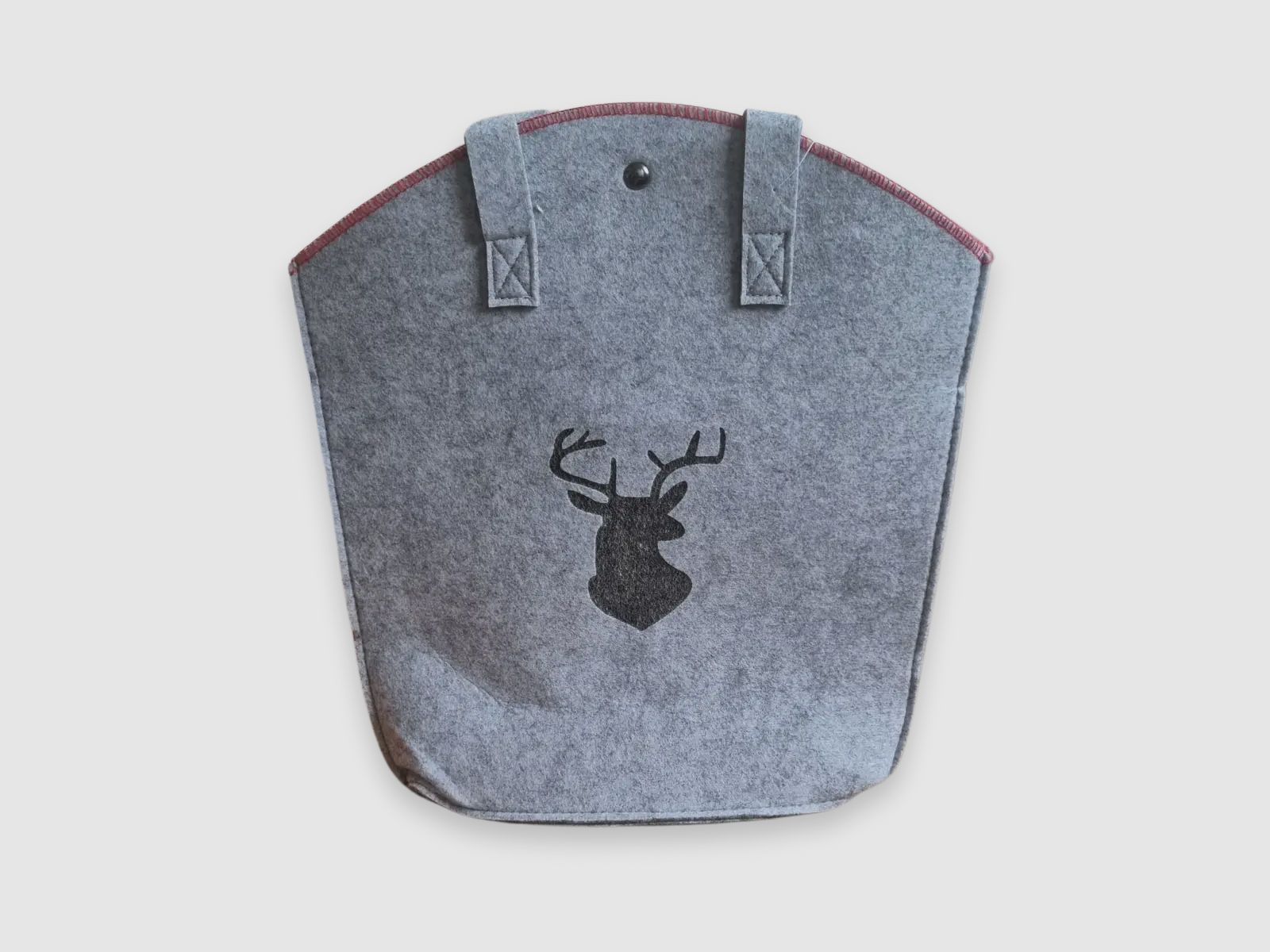 Filztasche kompakt mit Hirschkopf-Emblem