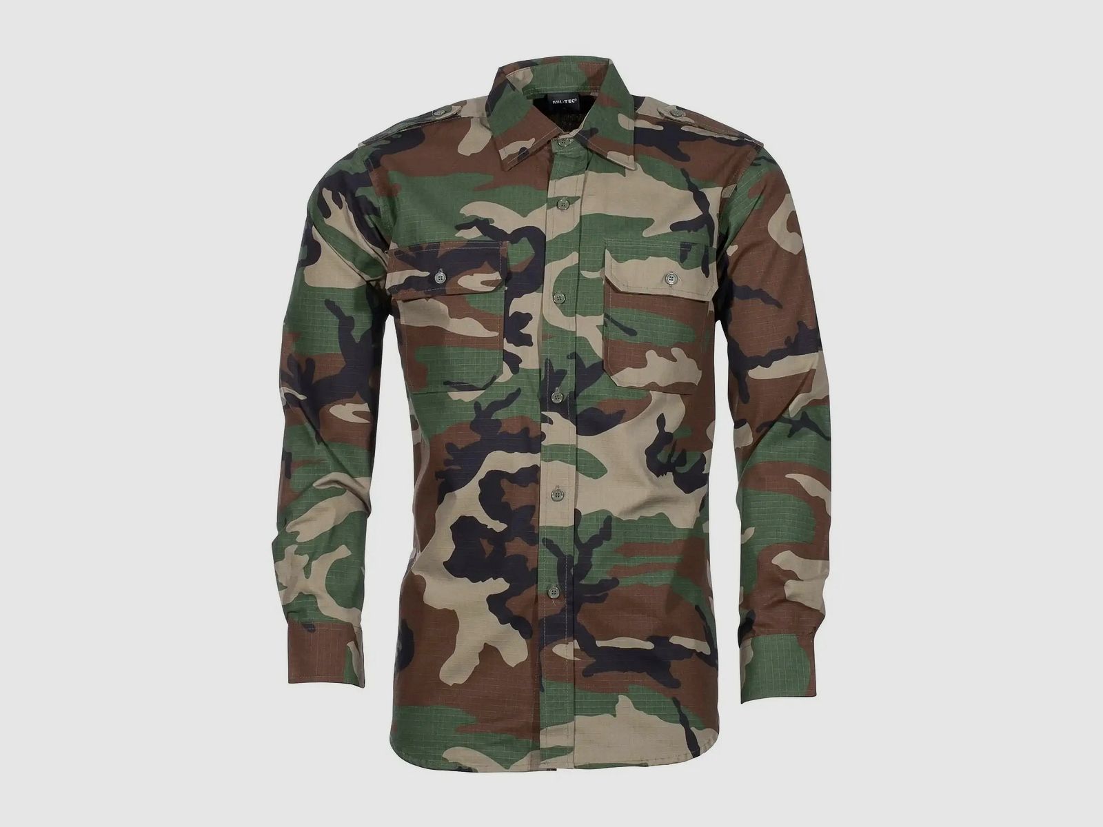 Mil-Tec Camisa de Campo Ripstop - Oliva / S Hombres