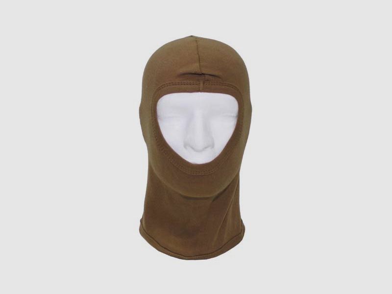 Balaclava, 1-Loch, dünn, coyote tarn, 100 % Baumwolle