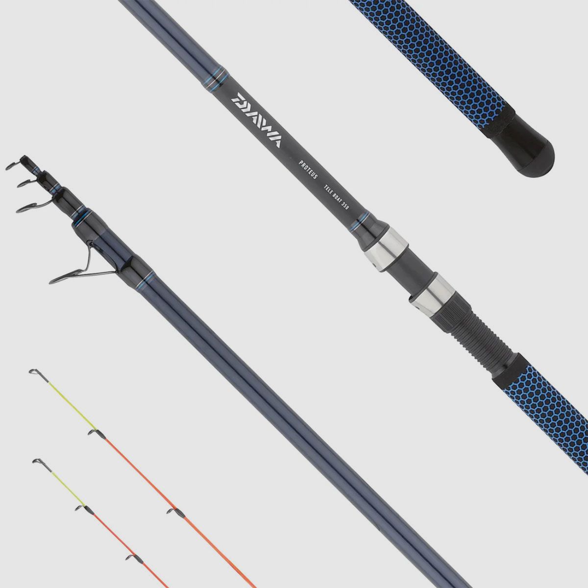 DAIWA – 25 PROTEUS TELE BOAT 4m | 5 + 2 Tips | 134cm | 150-300g, zdjęcie 1 z 2