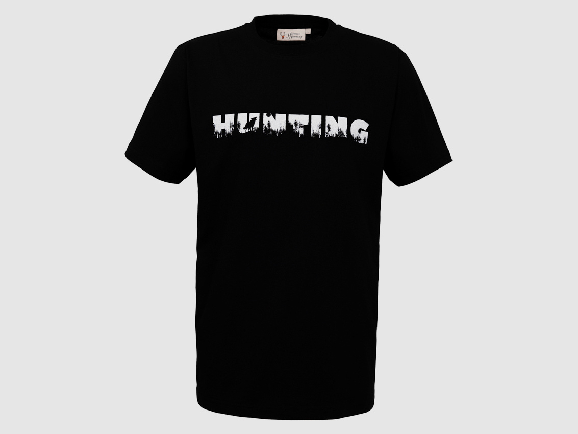 Hubertus T-Shirt Hunting Schwarz