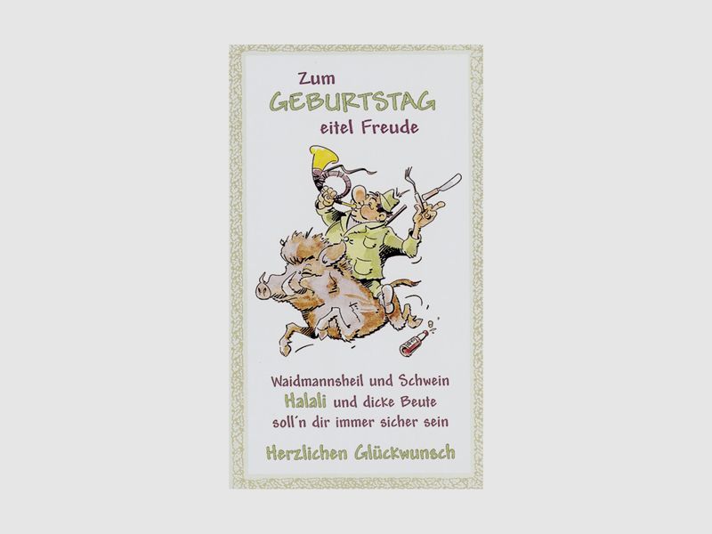Fritzmann Geburtstags Karte Jagd
