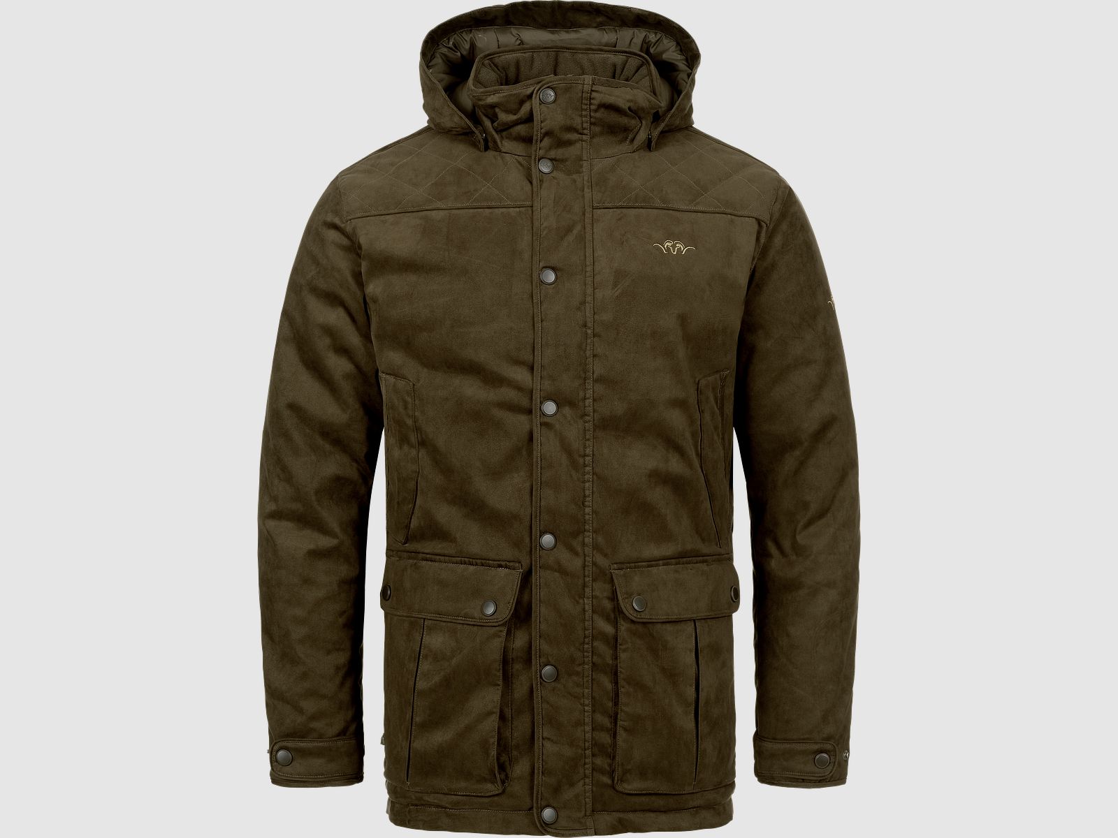 Chaqueta de ante Marlo para hombre marrón oscuro S