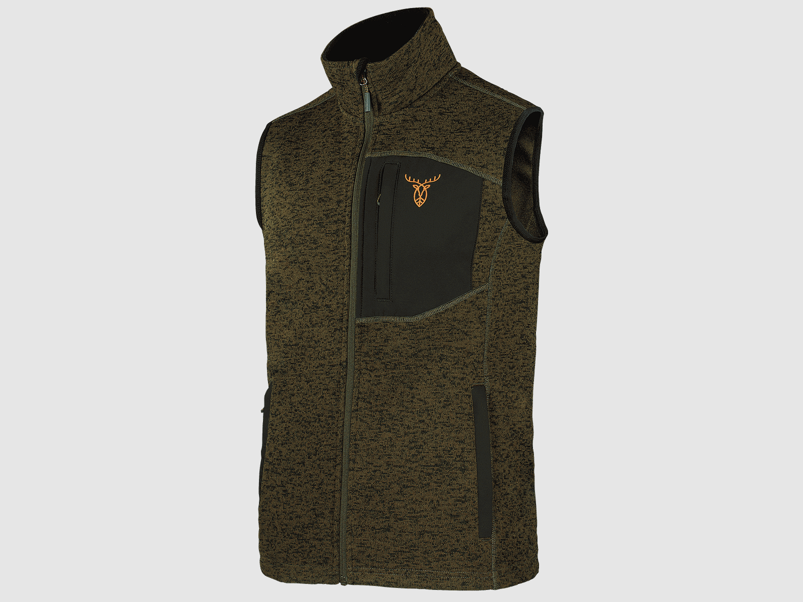 Pirscher Gear Vale gilet in pile lavorato a maglia, immagine 1 di 6