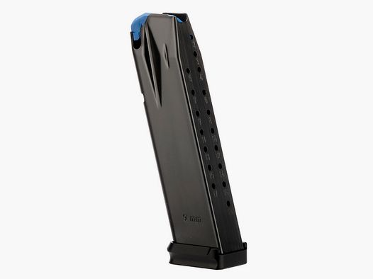 WALTHER verlängertes Ersatzmagazin PDP Fullsize Magwell, 18 Patronen (Alu schwarz)