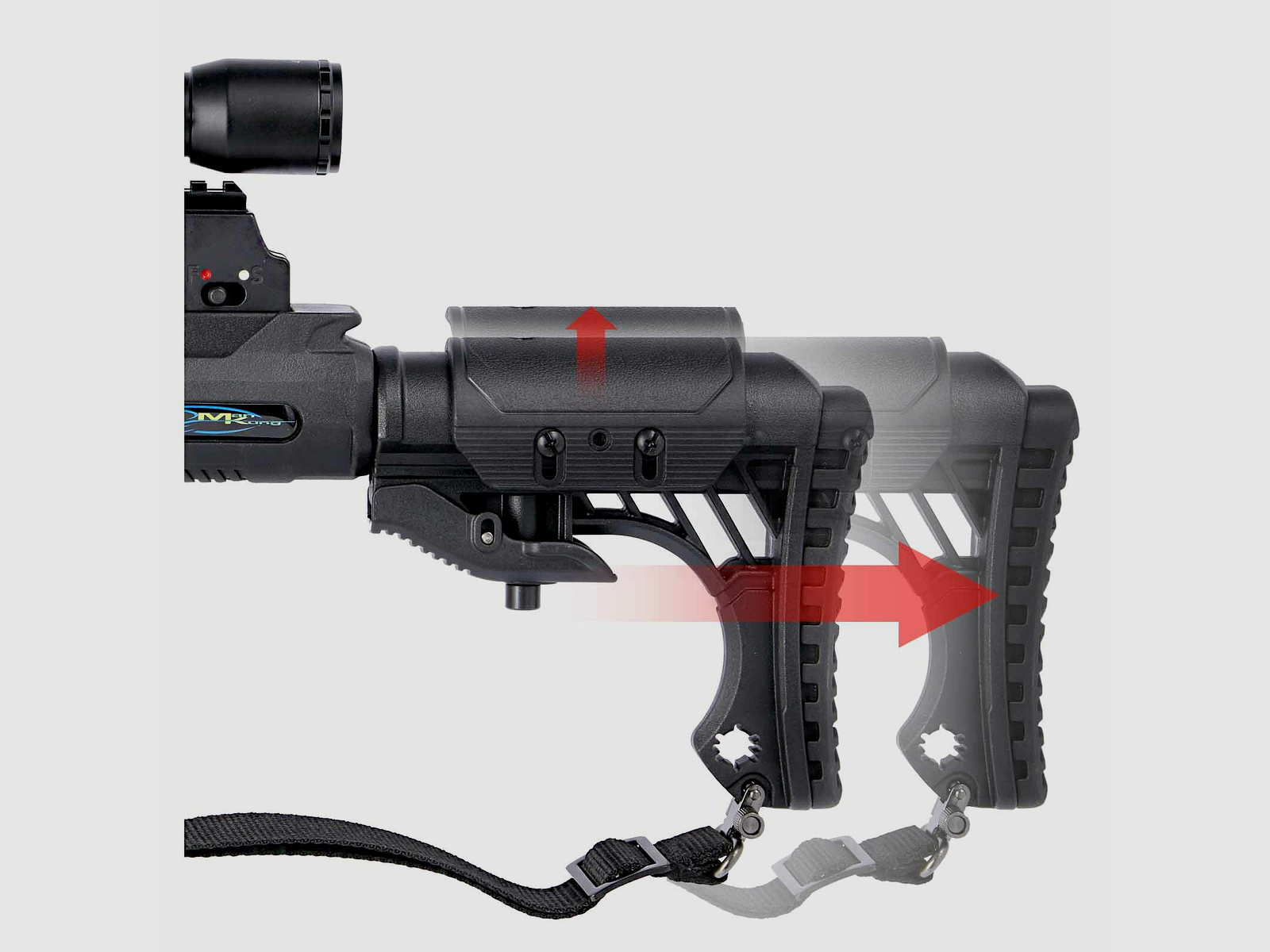 SET Compoundarmbrust Man Kung Kraken XB58 Schwarz 200 lbs (P18)