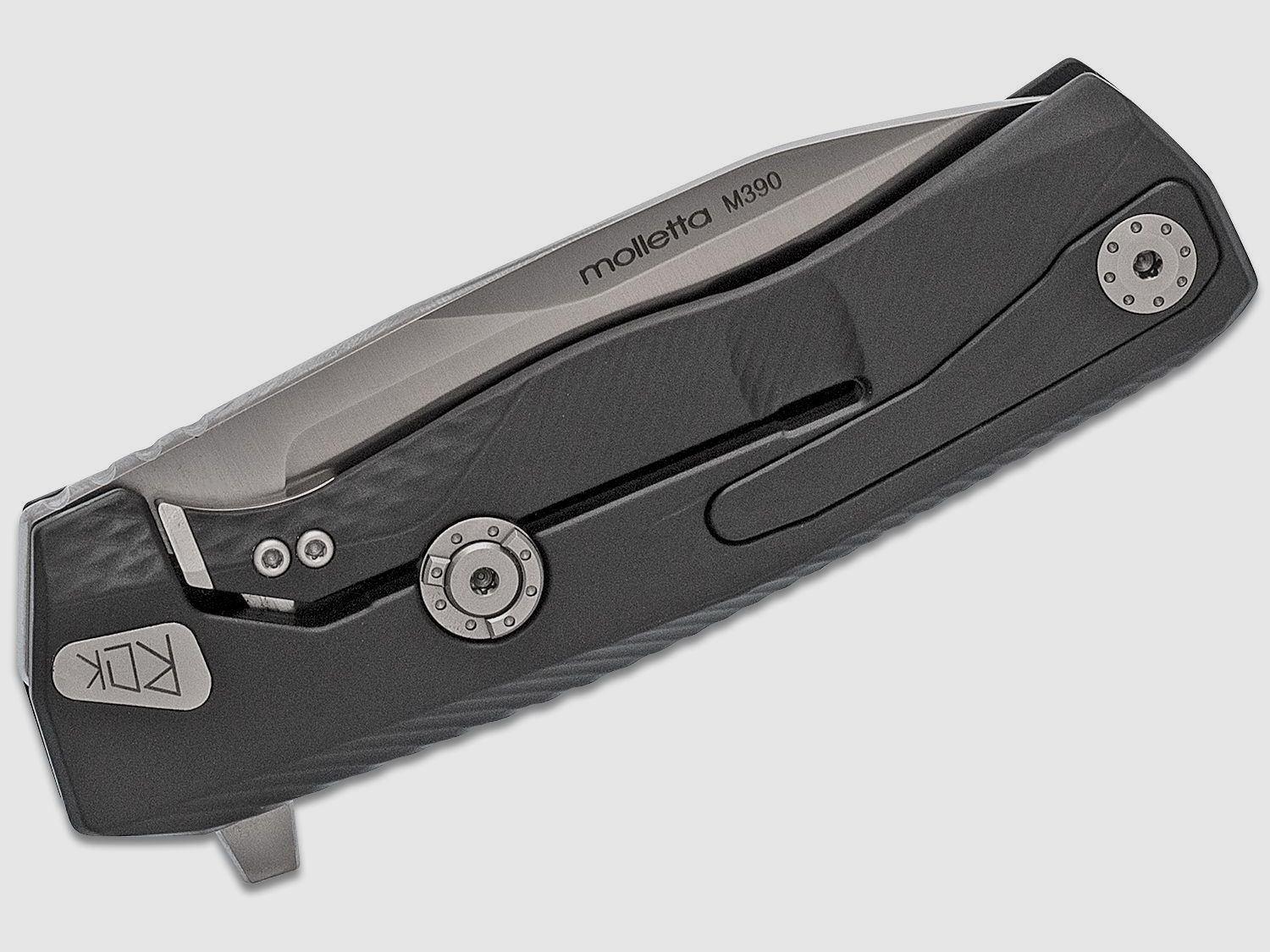 ROK A BS, M390 Satin-Klinge, schwarzer Aluminiumgriff | 97313