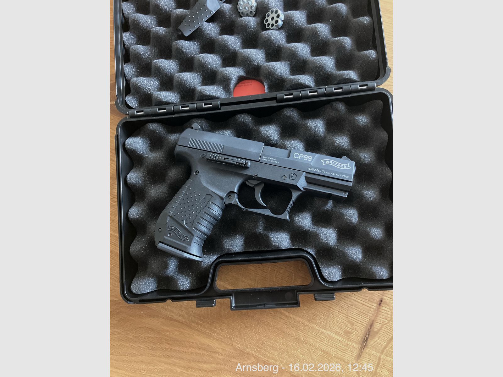 NUOVO!! Walther CP99 BLK CO2 Pistola 4,5 mm Diabolo
