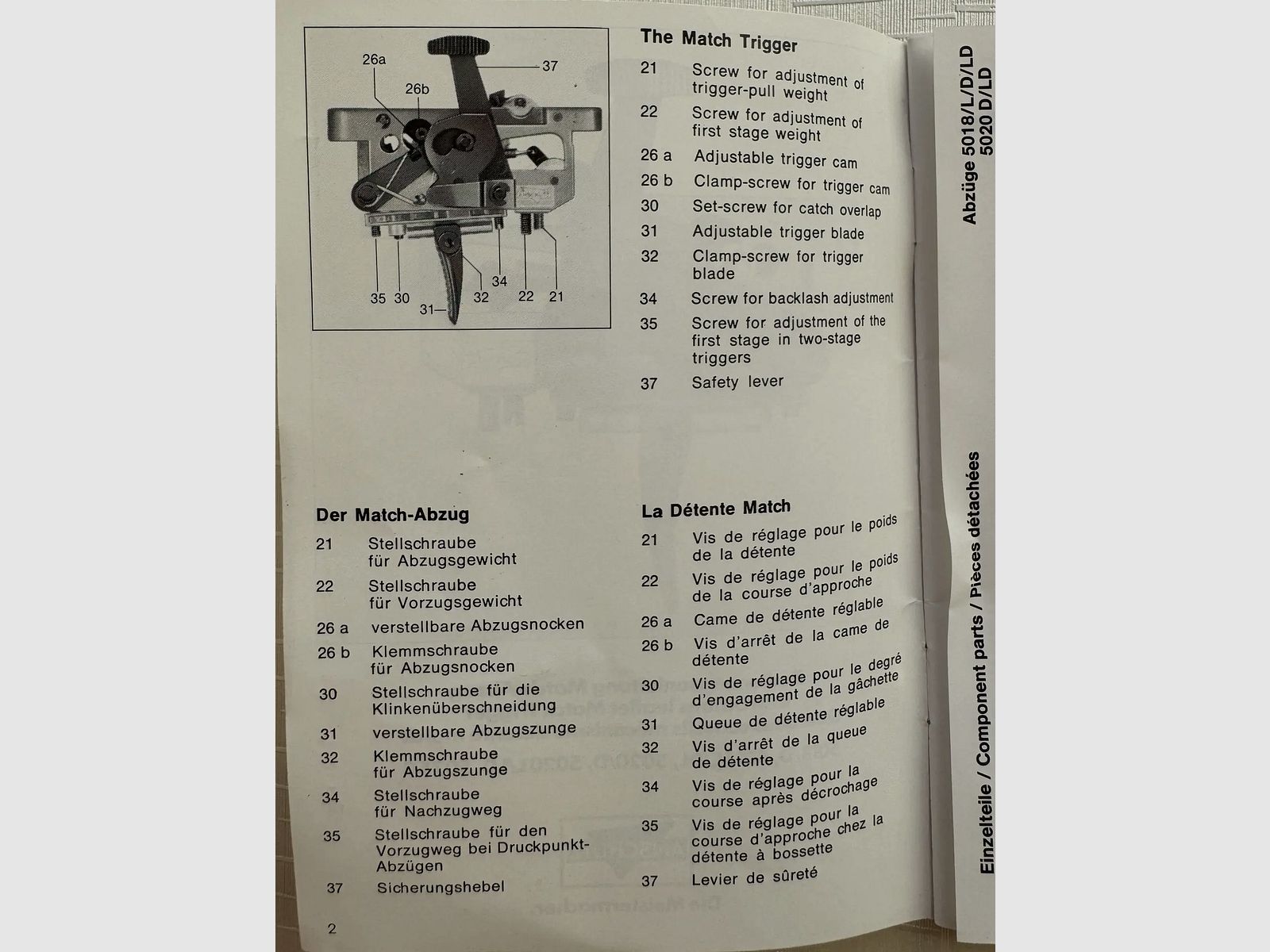 ANSCHÜTZ Match trigger 5071