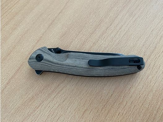 Drever OD Green Micarta Griff Taschenmesser mit Münze NEU mit OVP 