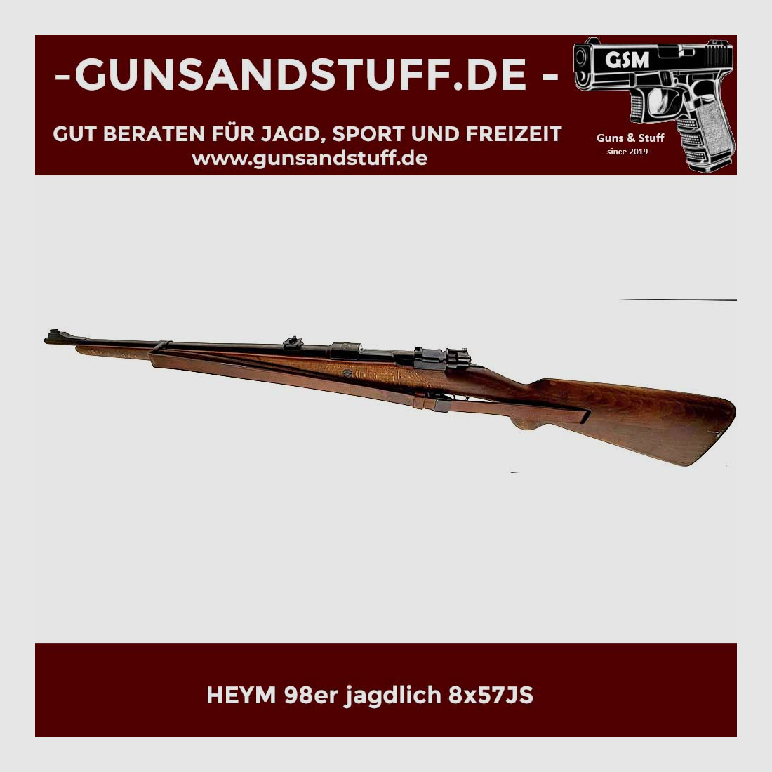 HEYM 98 hunting rifle 8x57JS