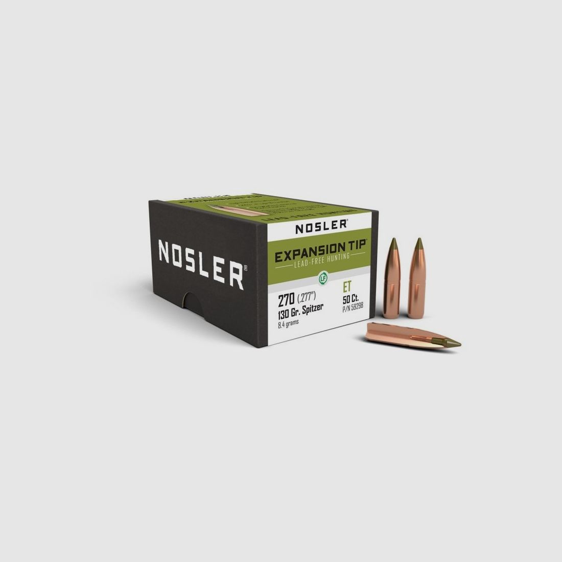 Geschosse Kal. 270-130 Nosler E-Tip 50 Stk., Bild 1 von 2