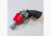 Magnetic block holster for revolvers and similar for gun cabinets - accessories for the gun cabinet