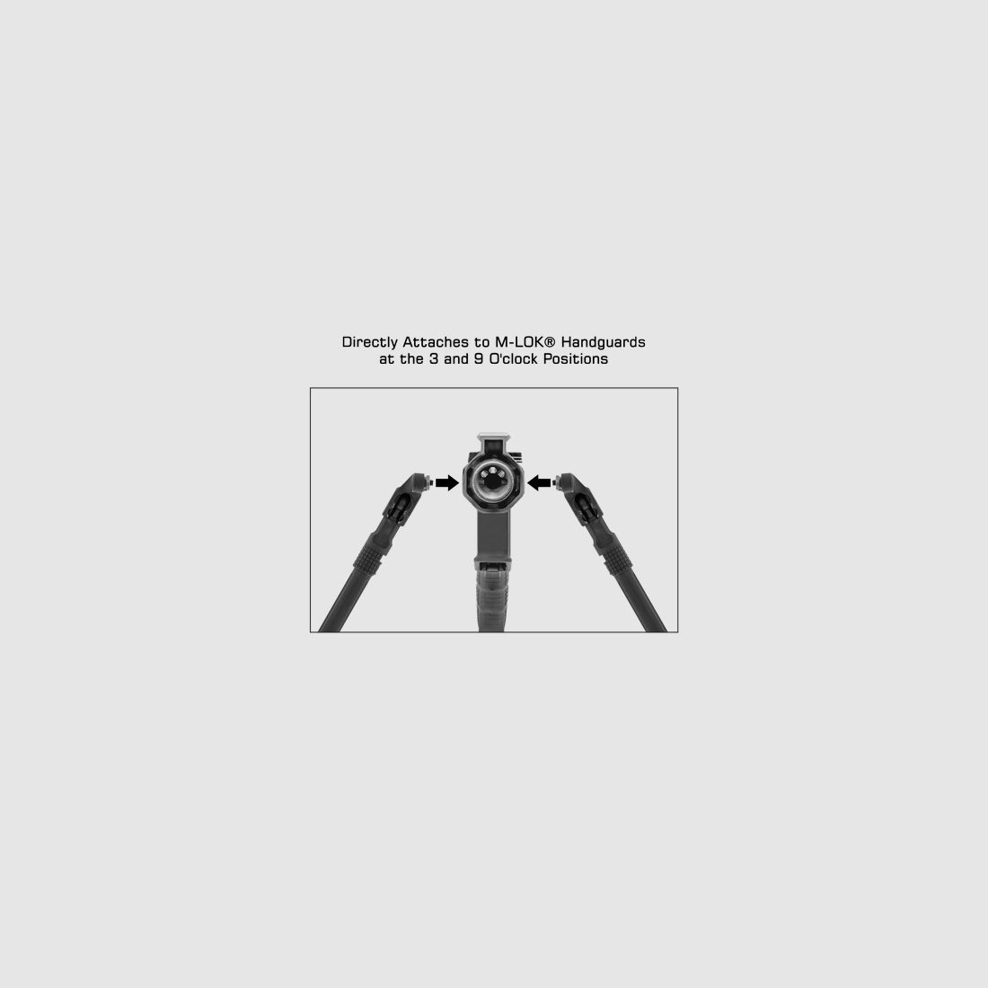 UTG RECON FLEX® M-LOK® Bipod Matte Black, 5.7″-8″ Center Height, imagen 6 de 9