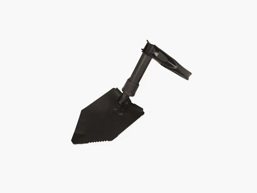 BW folding spade imitation, 2-fold foldable, black + bag