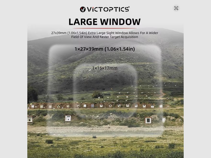 VictOptics - SRD 1x27x39 - Viseur point rouge - 8 réticules différents - rouge/vert - NEUF