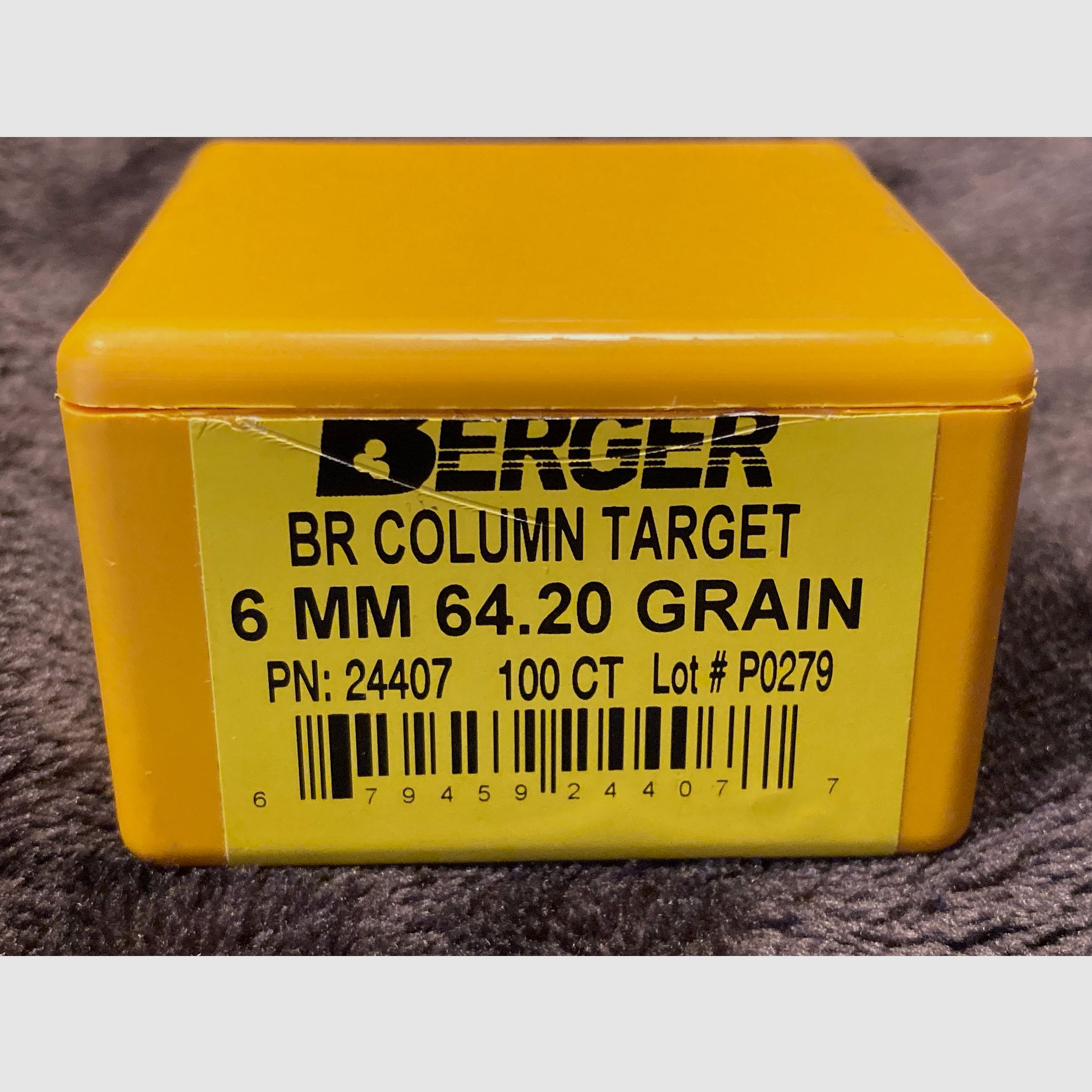 Berger BR Column 6mm PPC  .243  64,2 Grain Benchrest Geschoße