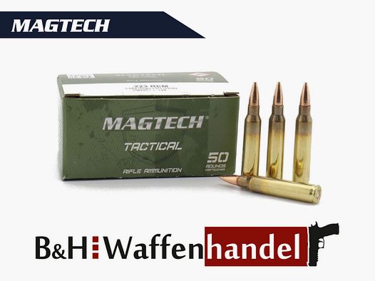 Magtech 50 rounds .223 Rem. 55gr. / 3.56g Tactical FMJ