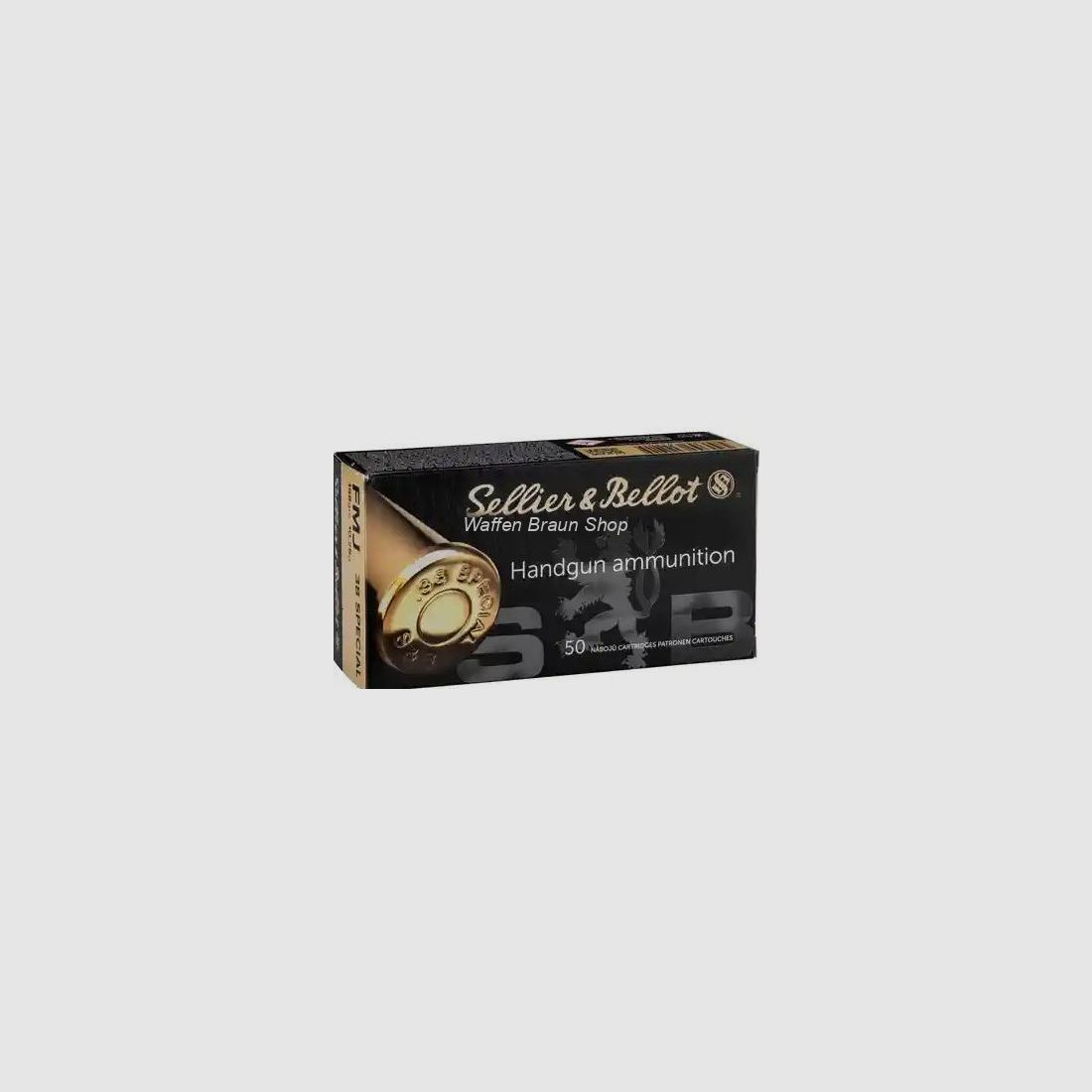 S+B .38Spec. FMJ 158grs. 50St