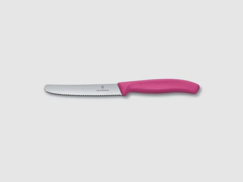 Victorinox Tomatenmesser Pink Wellenschliff 11cm Jagdmesser