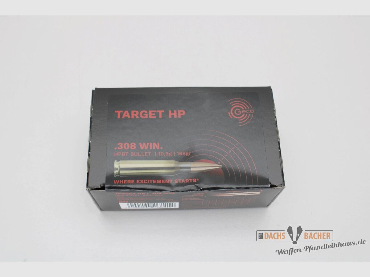 GECO .308 Win. TARGET HP 10.9g/168gr 50 rounds